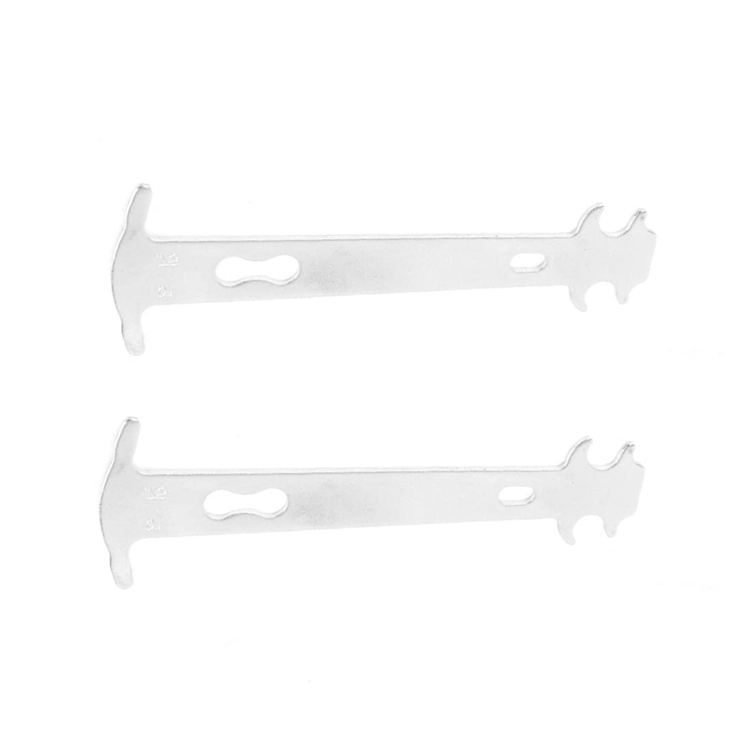Nukinp Chain Wear Indicator Bicycle Bike Measure Tool Silver Checker Chains Gauge Measurement Ruler Replacement for Repairing Accessories