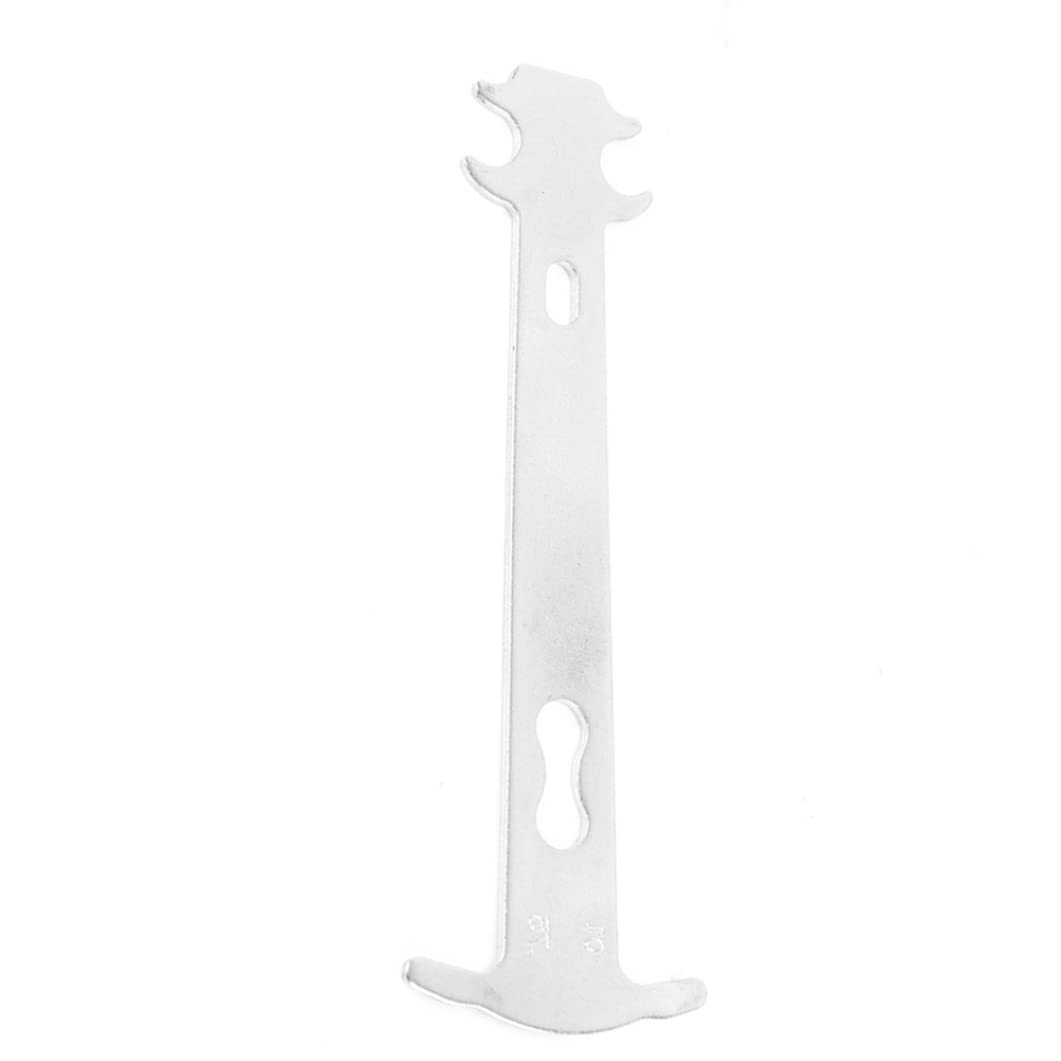 Nukinp Chain Wear Indicator Bicycle Bike Measure Tool Silver Checker Chains Gauge Measurement Ruler Replacement for Repairing Accessories