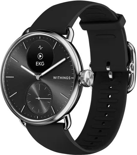 Withings ScanWatch 2 - Hybrid Smart Watch, Heart Rate Monitoring, Fitness Tracker, Cycle Tracker, Sleep Monitoring, GPS Tracker, 30-Day Battery