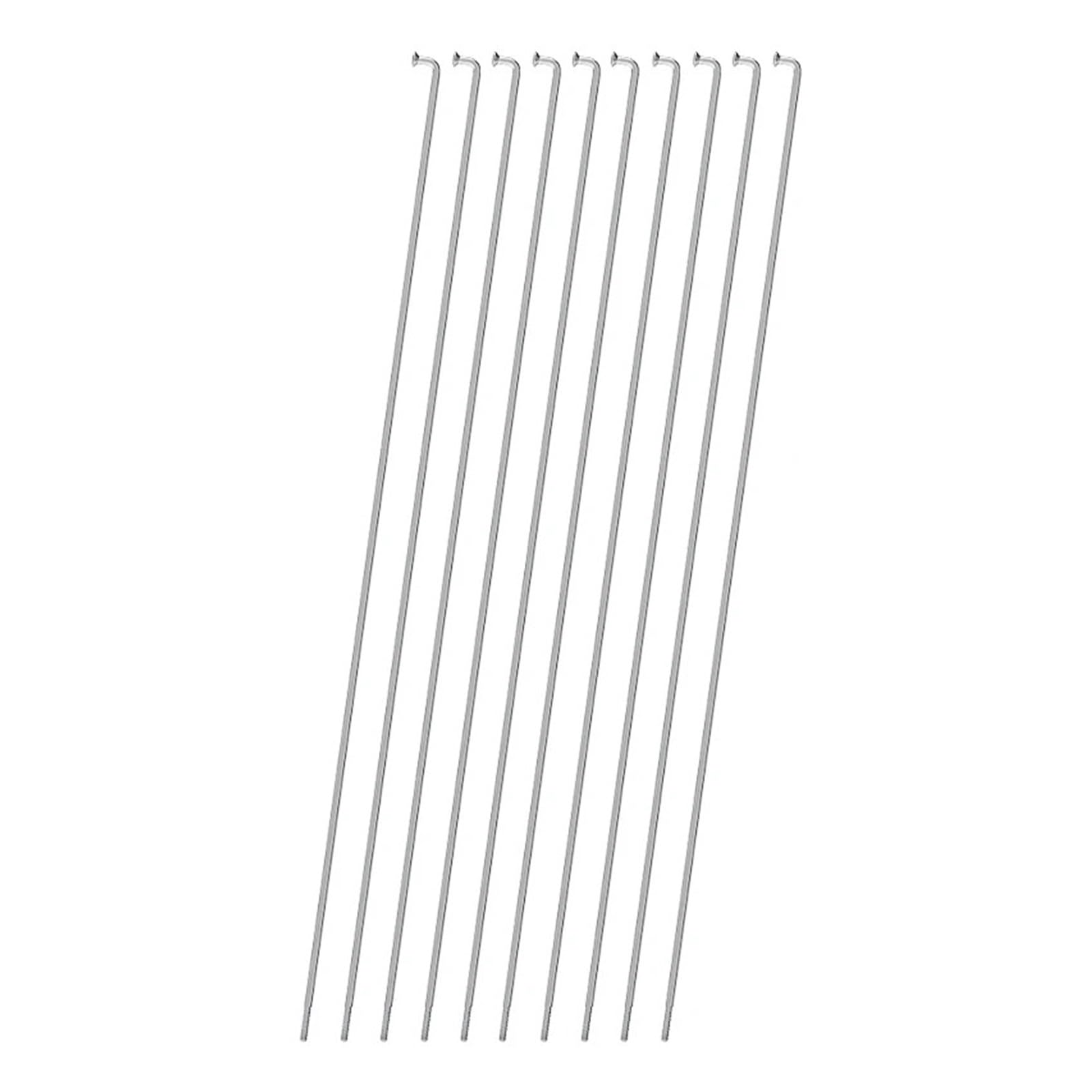 Usxinyan 10Pcs Stainless Steel 14G for Bicycle Spokes Road Bike Cycle 250/255/258/261/263/265/275/296mm Nipples Accessories