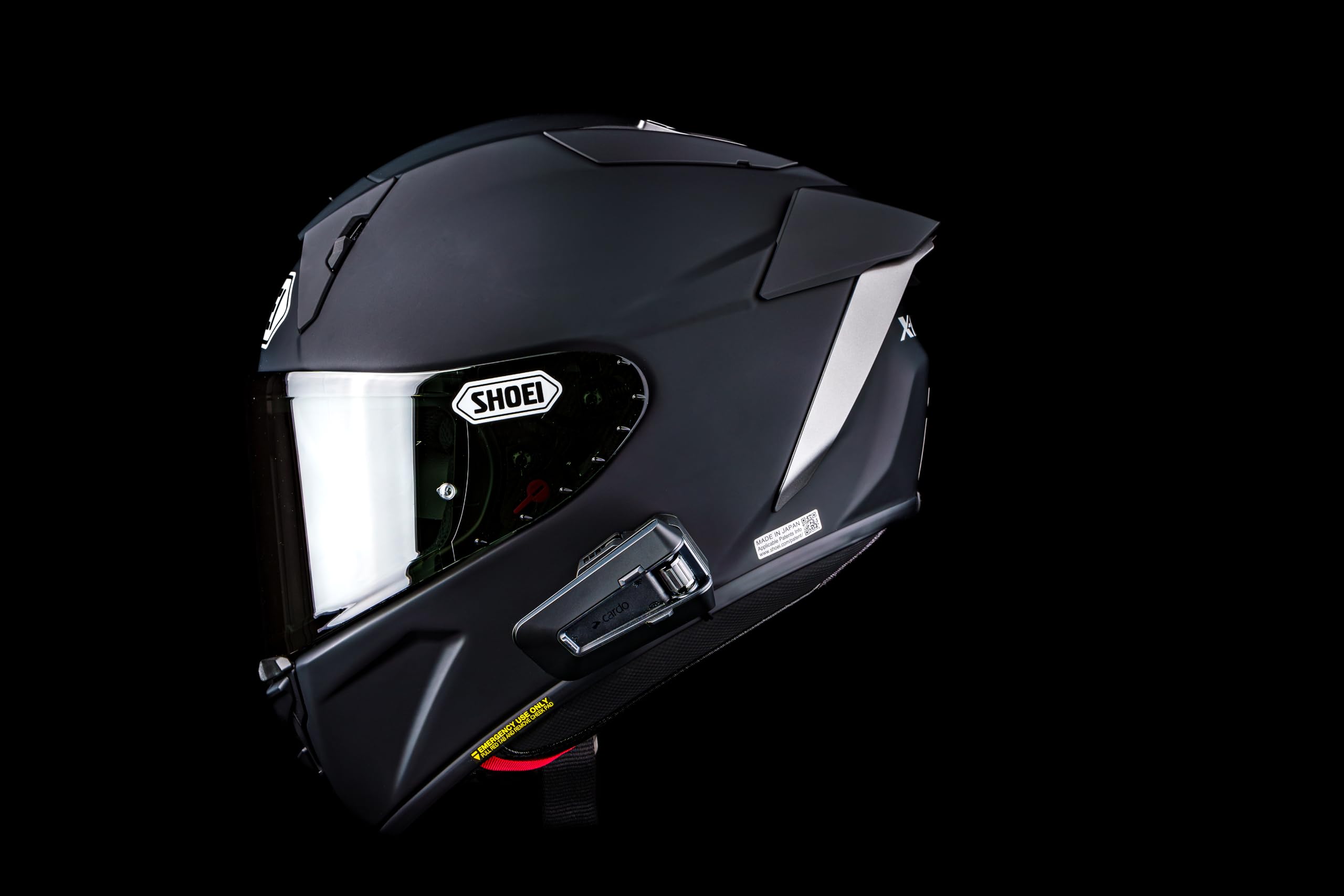Cardo PACKTALK PRO Motorcycle Helmet Communication System Intercom, Crash Detection, Auto On/Off, Air Mount, 45mm Speakers