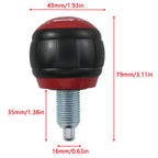 E-outstanding M16 Red Black Push Pull Adjustment Knob Fitness Equipment Accessories Suitable for Exercise Bike Resistance Bands Seat