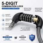 Honszex 47-Inch Combination Scooter Lock