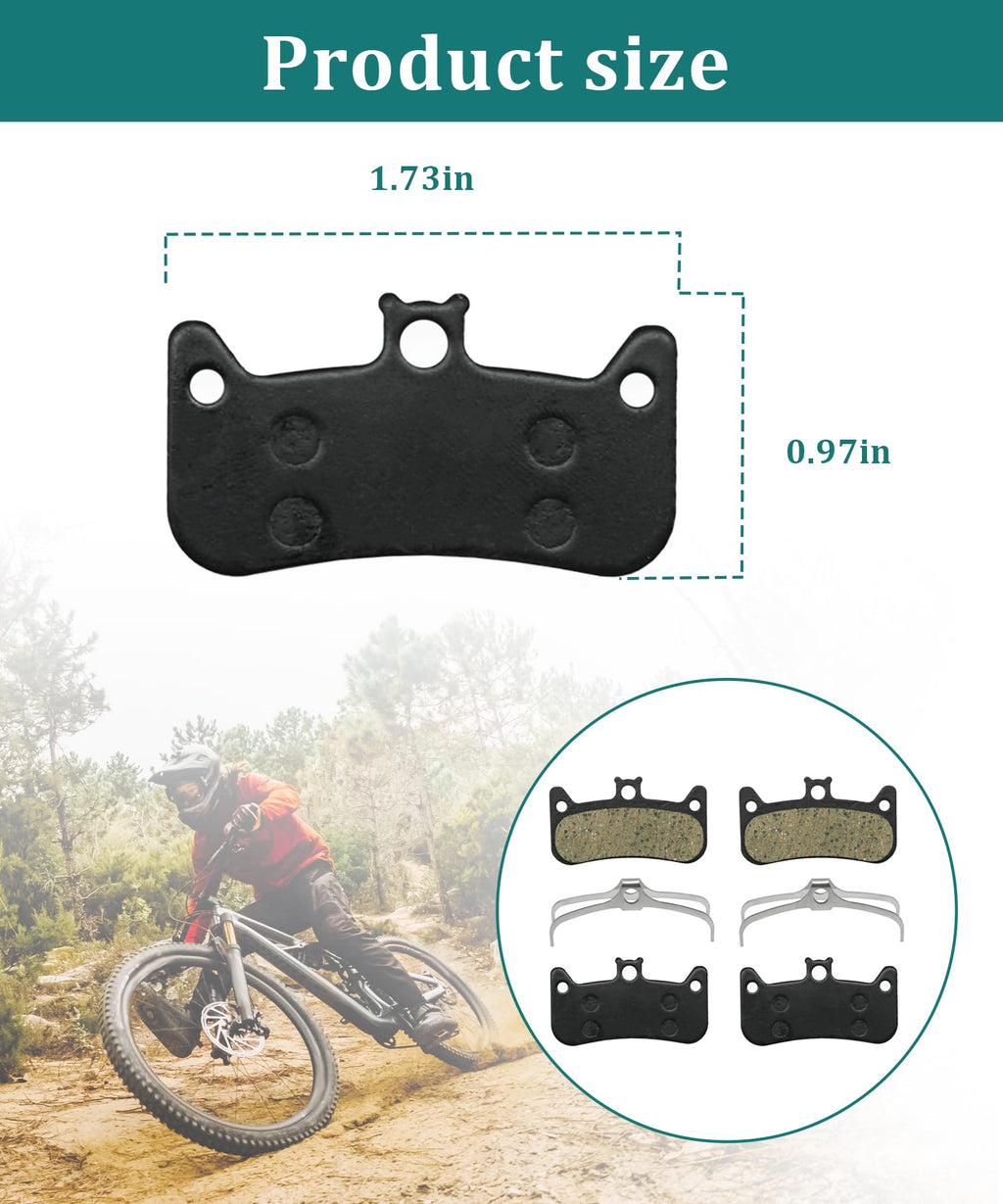 2 Pairs Disc EBike Pads Compatible with Formula Cura 4 Electric Bike Accessories