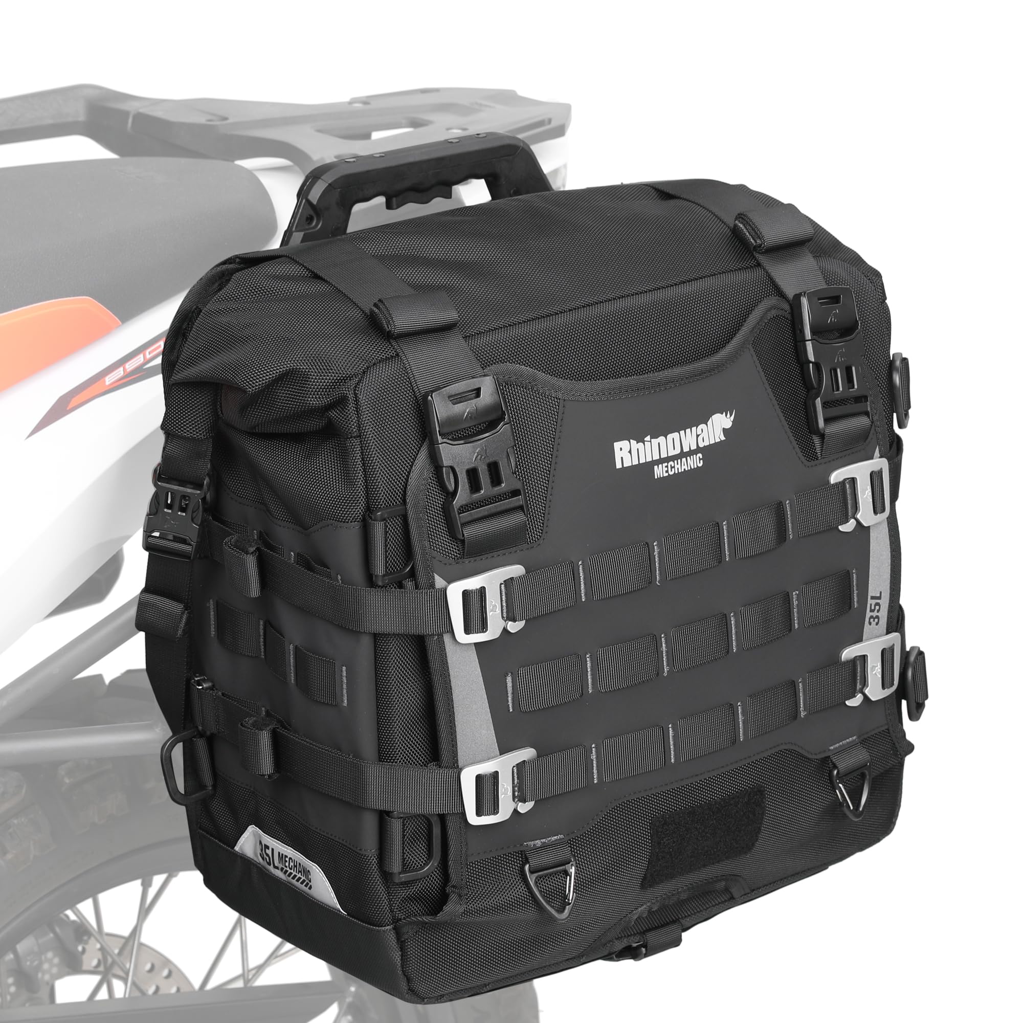 Rhinowalk Waterproof Motorcycle Saddlebags - Quick Release Hanging Side Bags Accessories