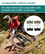 2 Pairs Disc EBike Pads Compatible with Formula Cura 4 Electric Bike Accessories