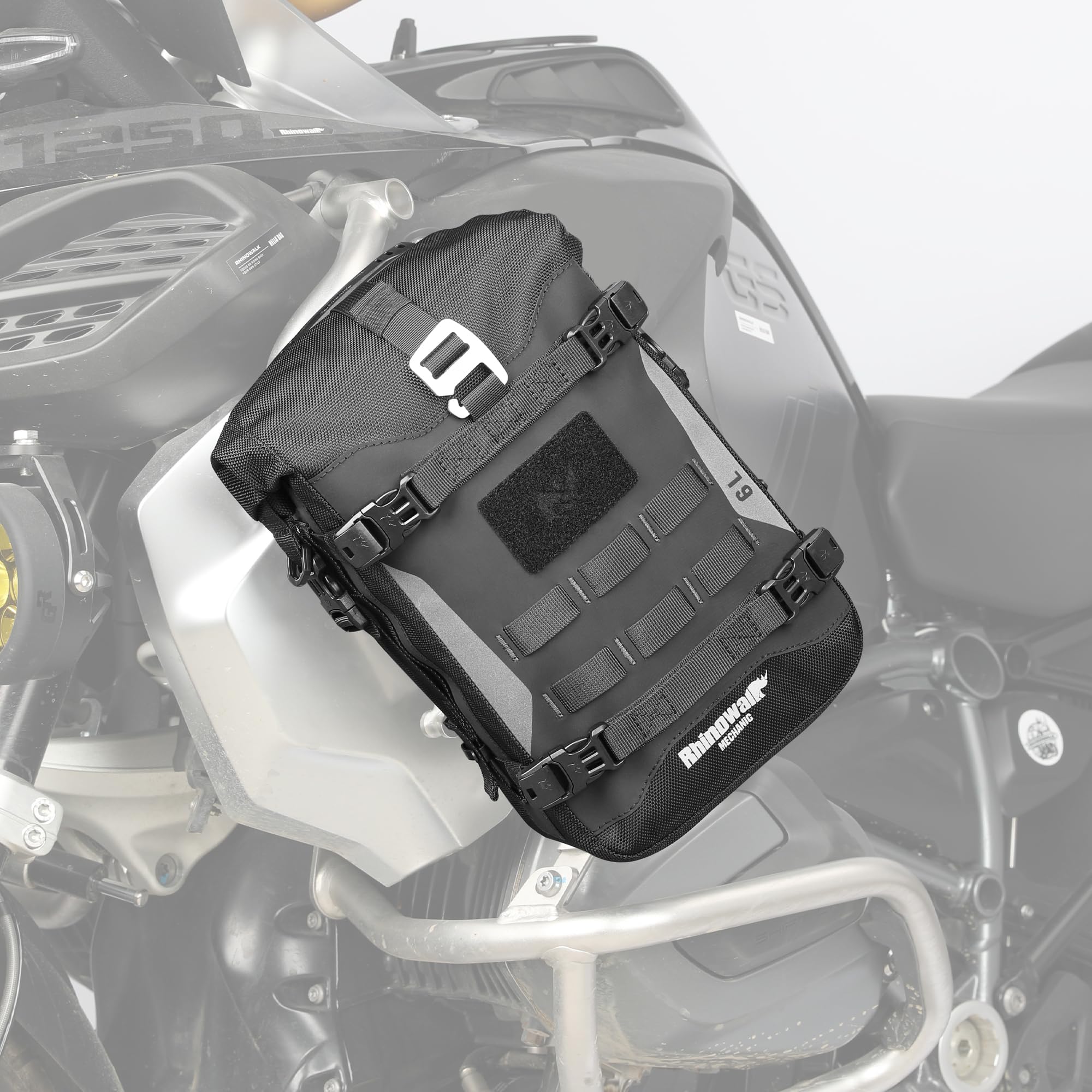 Rhinowalk Waterproof Motorcycle Saddlebags - Quick Release Hanging Side Bags Accessories