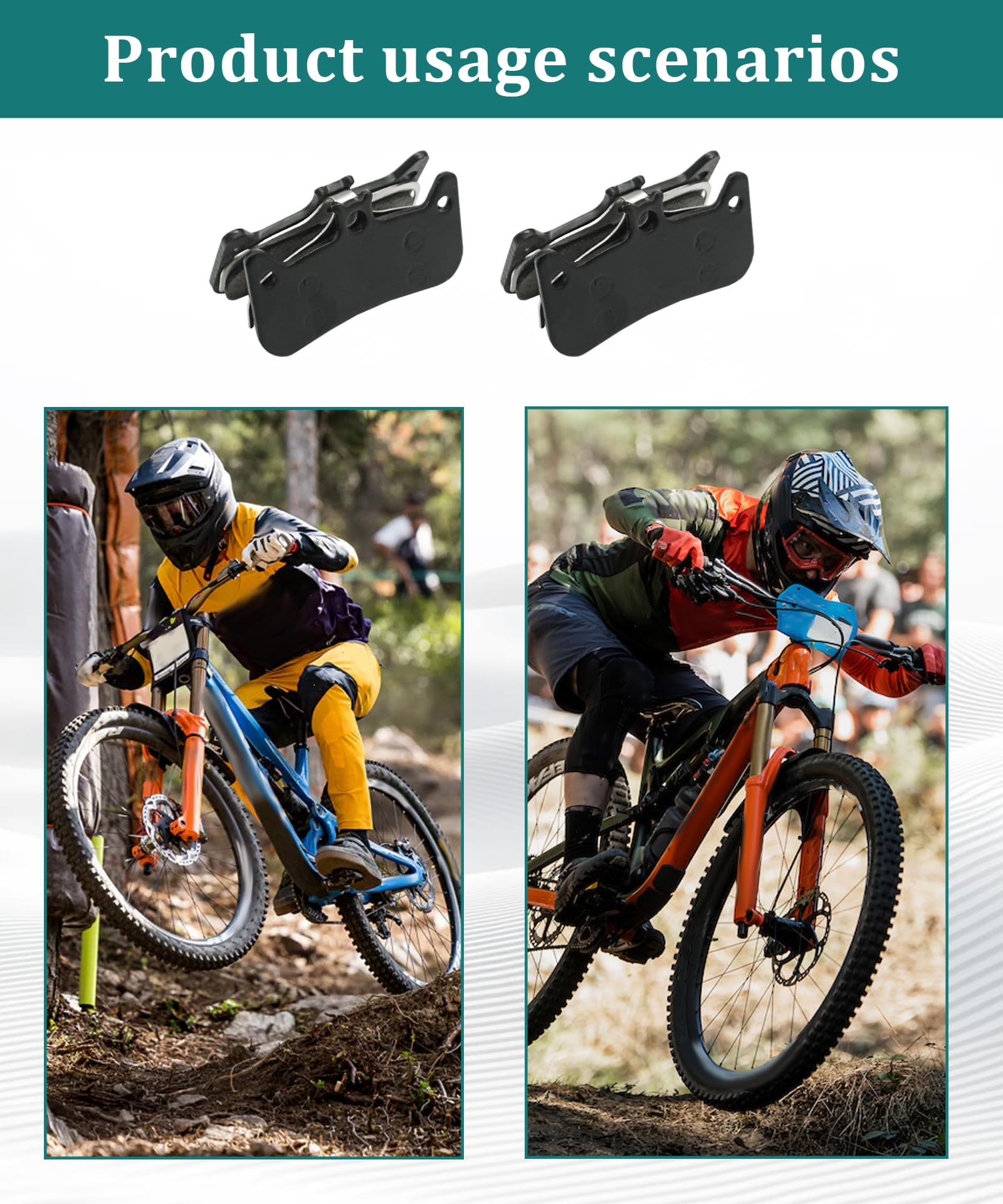 2 Pairs Disc EBike Pads Compatible with Formula Cura 4 Electric Bike Accessories