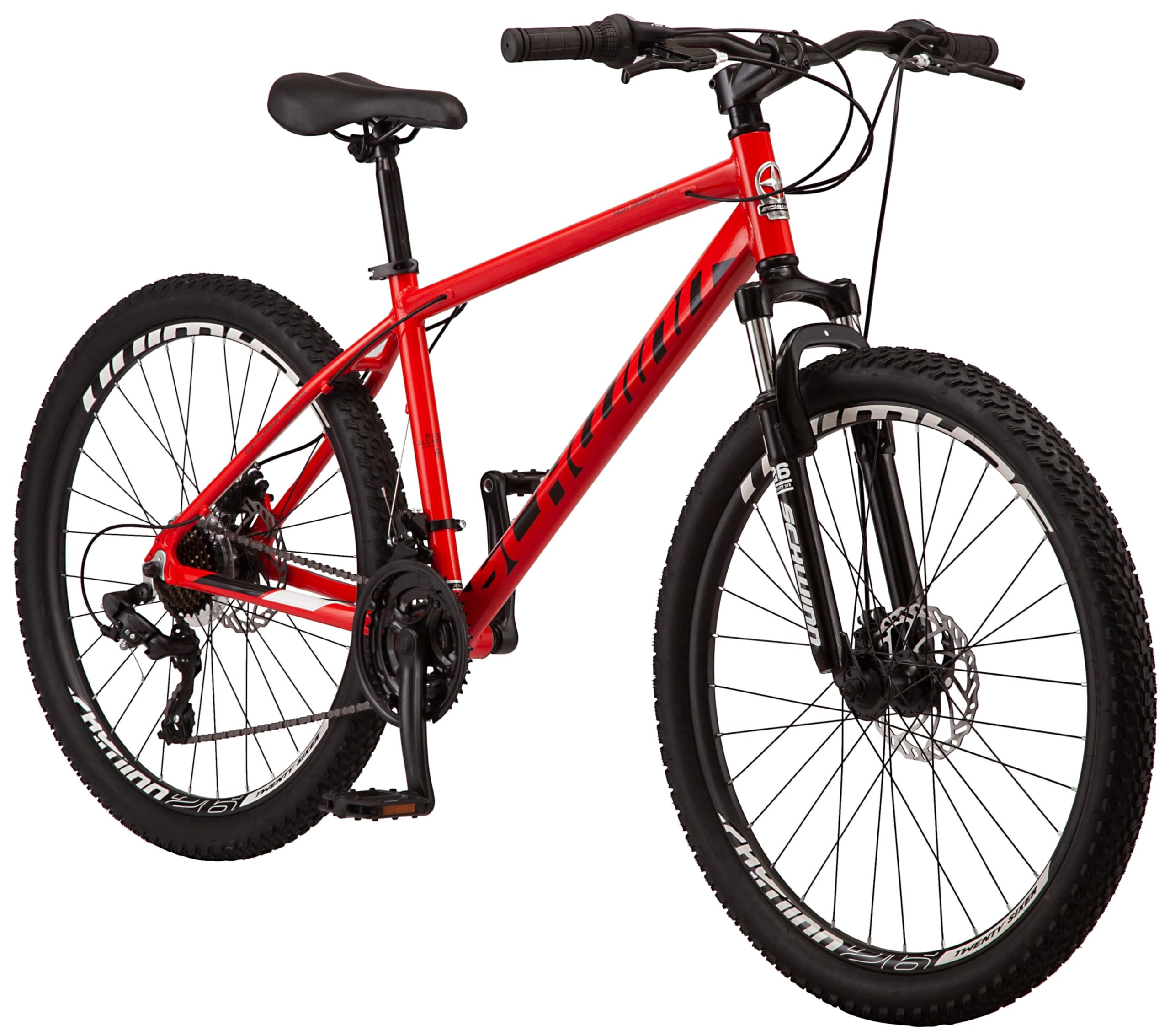 Schwinn High Timber Mountain Bike , 24 to 29-Inch Wheels, 7 or 21-Speeds, Front Suspension, Aluminum and Steel Frame Options