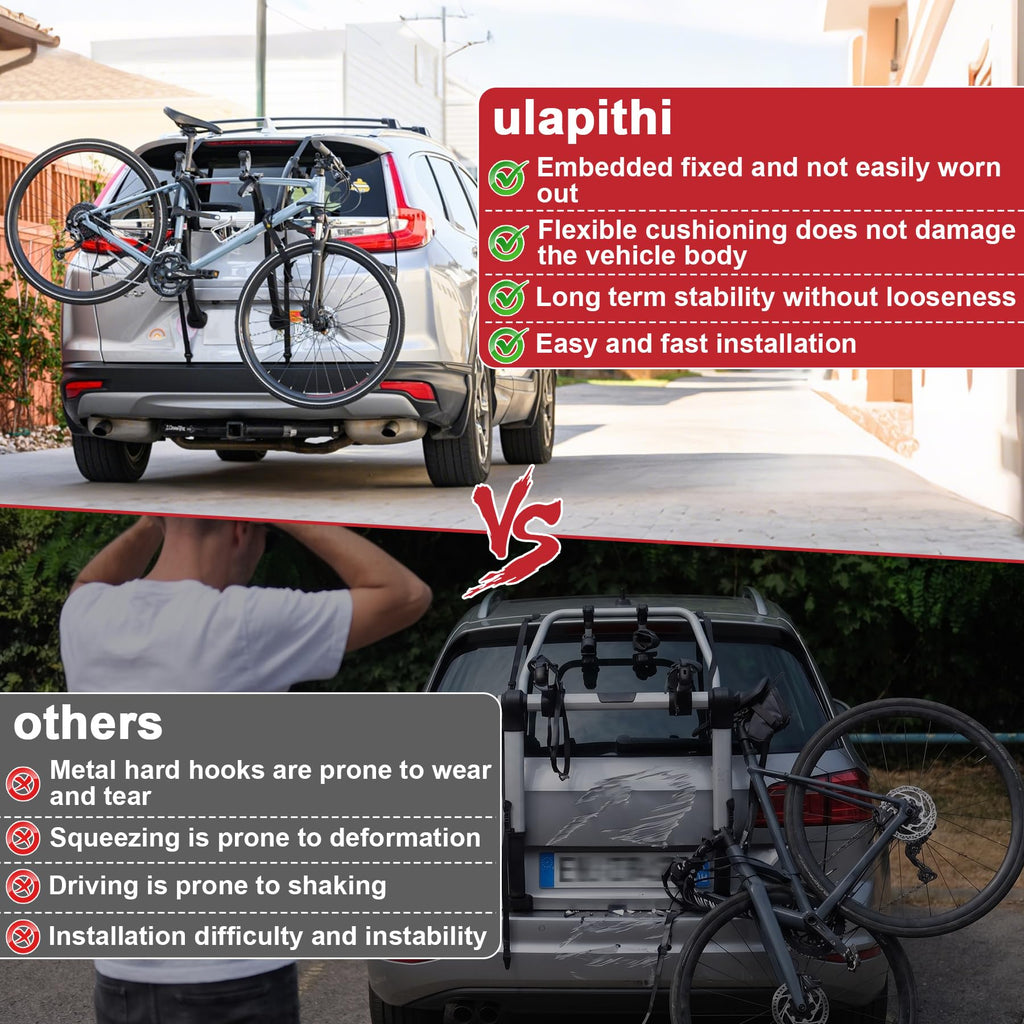Bike Rack Straps Compatible with Saris Hatch Huggers Bike Rack Accessories Fit for Bones/Bones EX/Guardian, Glass Hatchbacks & SUV, Integrated