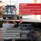 Bike Rack Straps Compatible with Saris Hatch Huggers Bike Rack Accessories Fit for Bones/Bones EX/Guardian, Glass Hatchbacks & SUV, Integrated